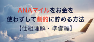 【裏技】最新2021年版 ANAマイルをお金を使わずして劇的に貯める方法